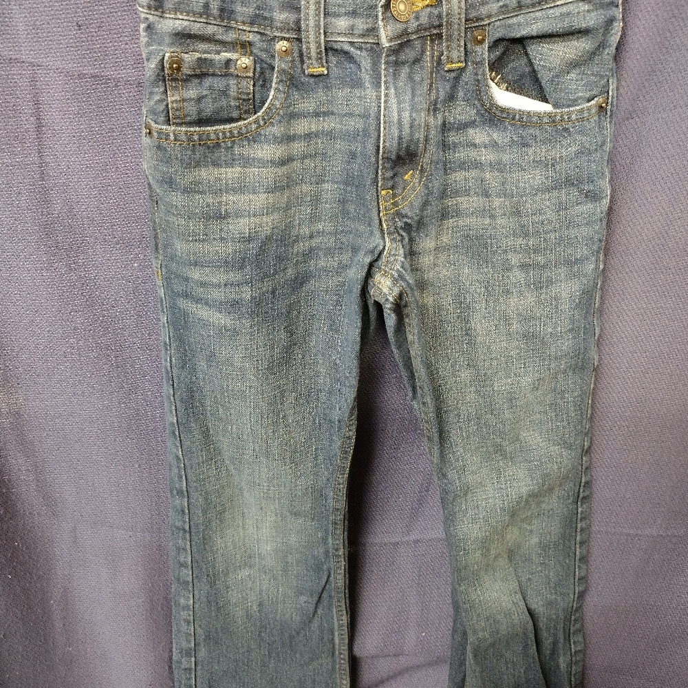 Levi 527 Boot Cut 10 Slim W23" x L25" Jeans USED